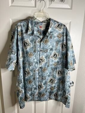 Hilo Hattie Hawaiian Original Men's Short Sleeve Shirt ~ Size 4XL